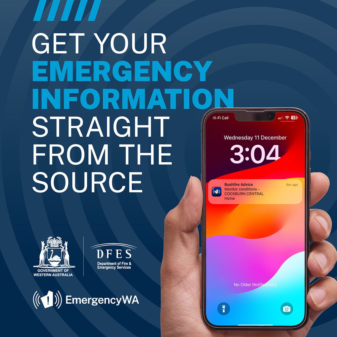 Emergency WA App - Social Media Tile - Get Emergency Information